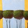 Trees, Original, abstract painting, vibrant, acrylic painting on canvas. 
This is an original acrylic painting on stretched canvas by artist Alina Liss. 

DIMENSIONS: 50cmx50cmx1.5cm (20"x20")

MEDIUM: Acrylics on canvas