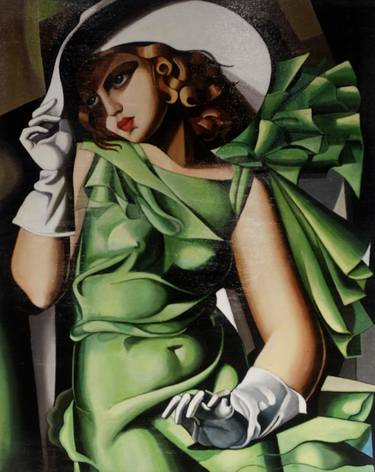 Handmade reproduction De Lempicka “Jeune fille en vert” thumb
