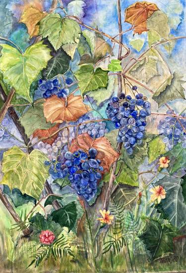 Print of Realism Garden Paintings by Maryna Pashchenko