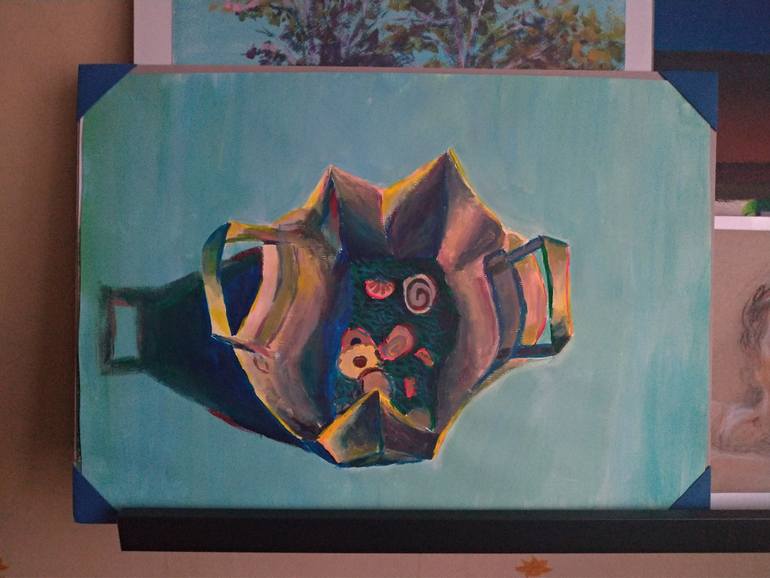 Original Modernism Still Life Painting by Balazs Konrad