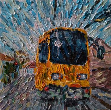 Original Modern Transportation Paintings by Balazs Konrad