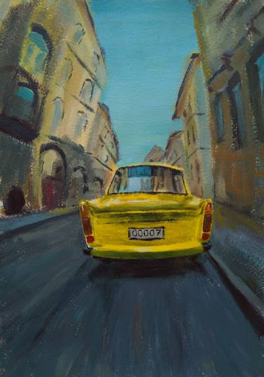 Original Modern Car Paintings by Balazs Konrad