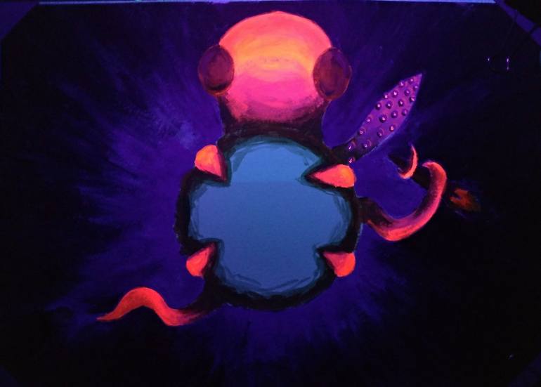 Original Modernism Animal Painting by Balazs Konrad