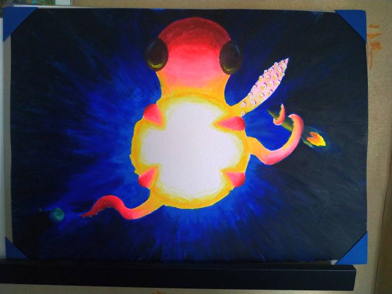 Original Modernism Animal Painting by Balazs Konrad