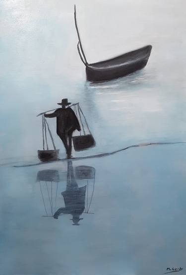 Print of Figurative Boat Paintings by Mercedes Gordo