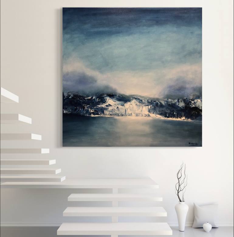Original Abstract Landscape Painting by Mercedes Gordo