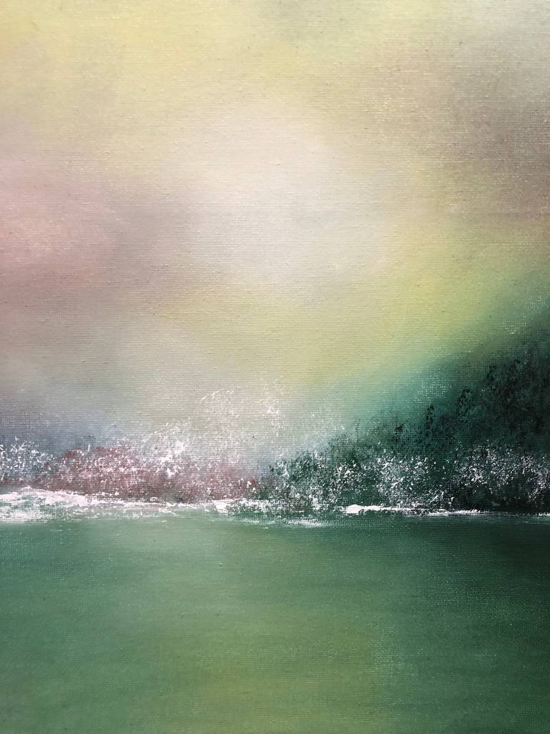 Original Abstract Expressionism Landscape Painting by Mercedes Gordo