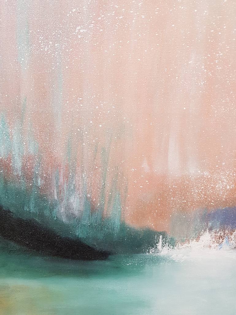 Original Art Deco Landscape Painting by Mercedes Gordo