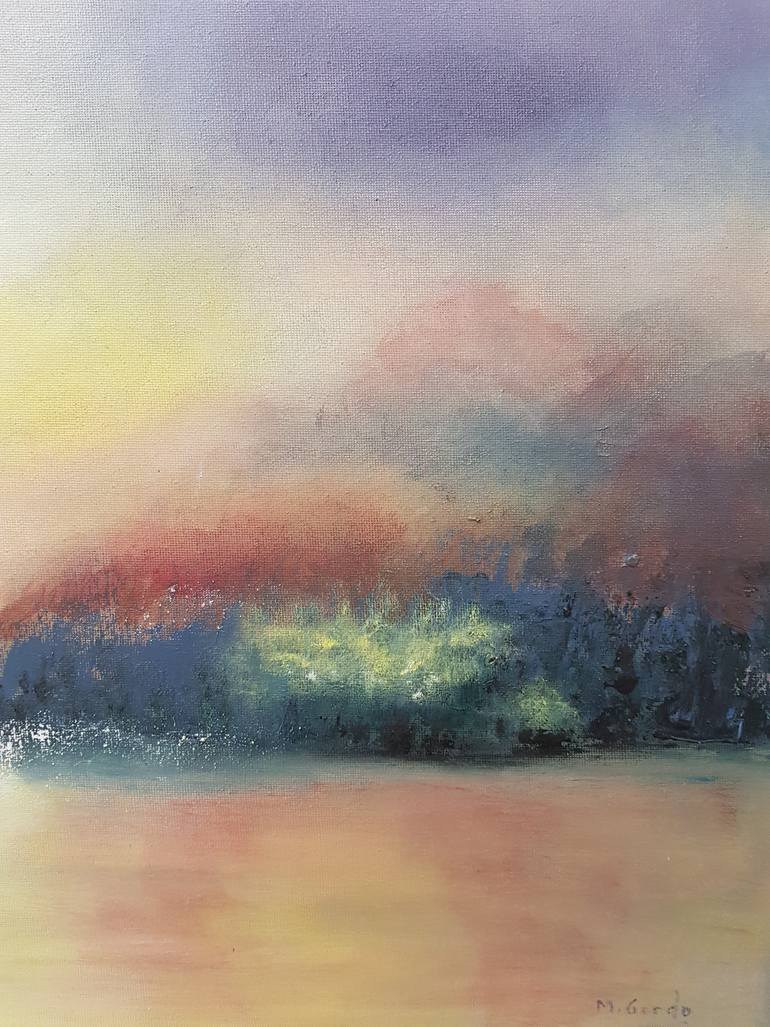 Original Abstract Landscape Painting by Mercedes Gordo