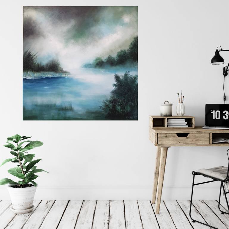 Original Figurative Landscape Painting by Mercedes Gordo