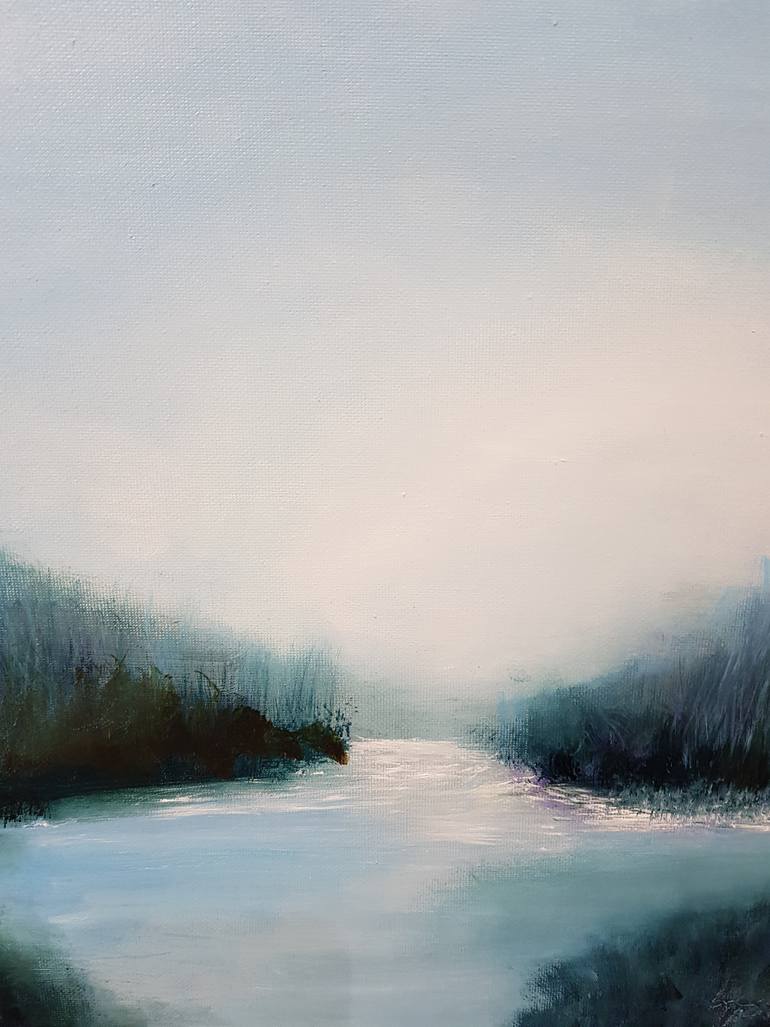 Original Abstract Landscape Painting by Mercedes Gordo