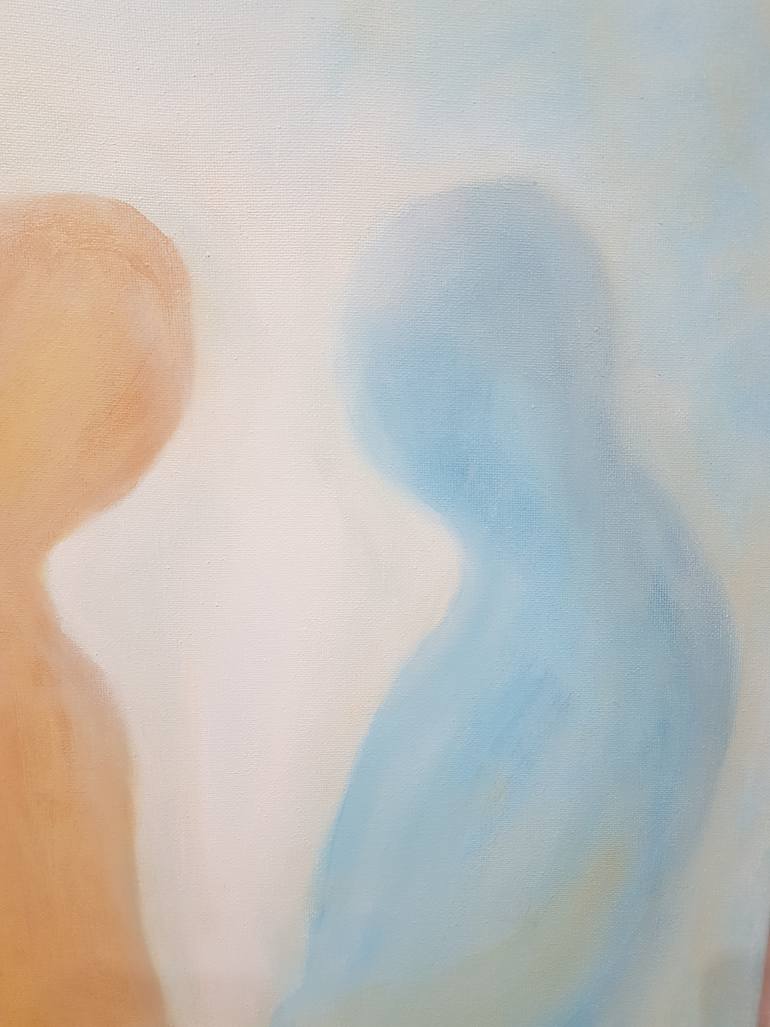 Original Abstract Expressionism Love Painting by Mercedes Gordo