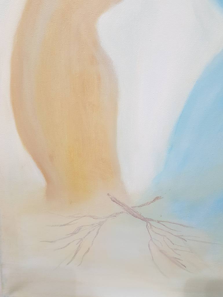 Original Abstract Expressionism Love Painting by Mercedes Gordo