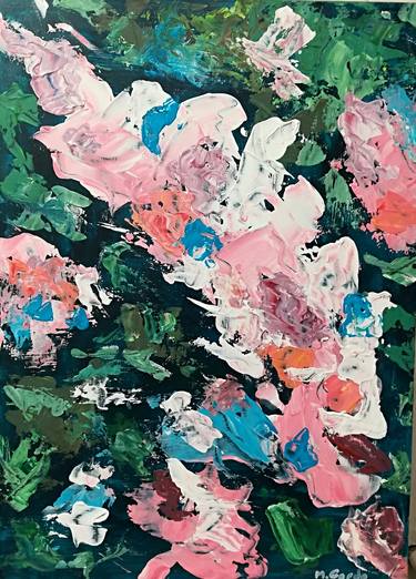 Original Abstract Expressionism Abstract Paintings by Mercedes Gordo