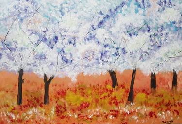 Original Impressionism Landscape Paintings by Mercedes Gordo