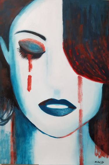 Original Figurative Women Paintings by Mercedes Gordo