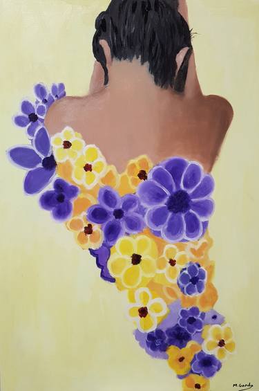 Print of Figurative Floral Paintings by Mercedes Gordo