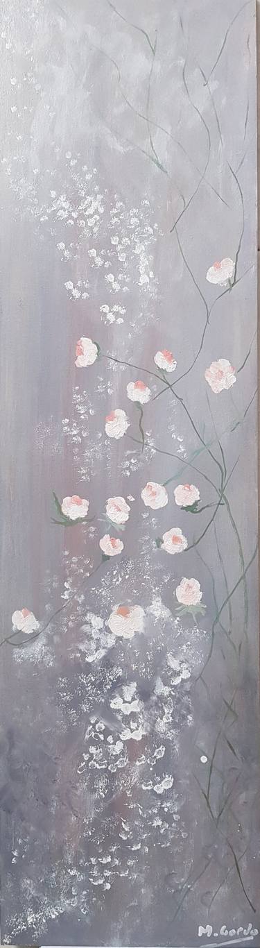 Original Art Deco Floral Paintings by Mercedes Gordo