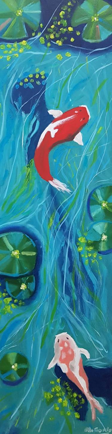 Saatchi Art Artist Mercedes Gordo; Paintings, “Japanese fish 1” #art