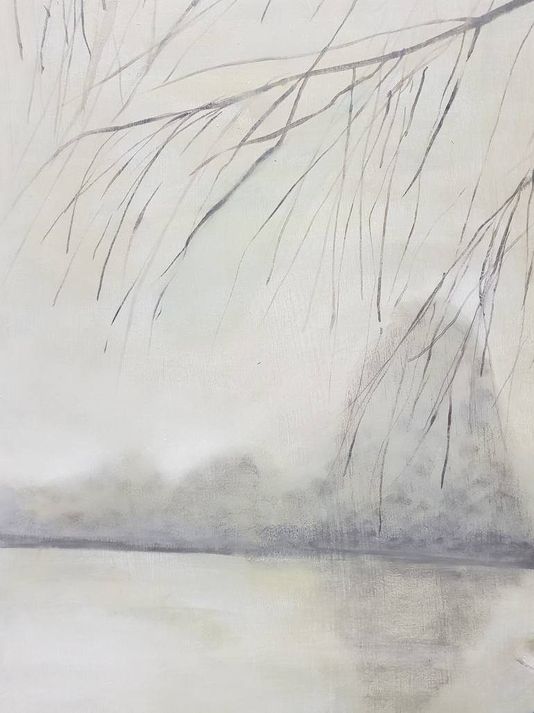 Original Art Deco Landscape Painting by Mercedes Gordo