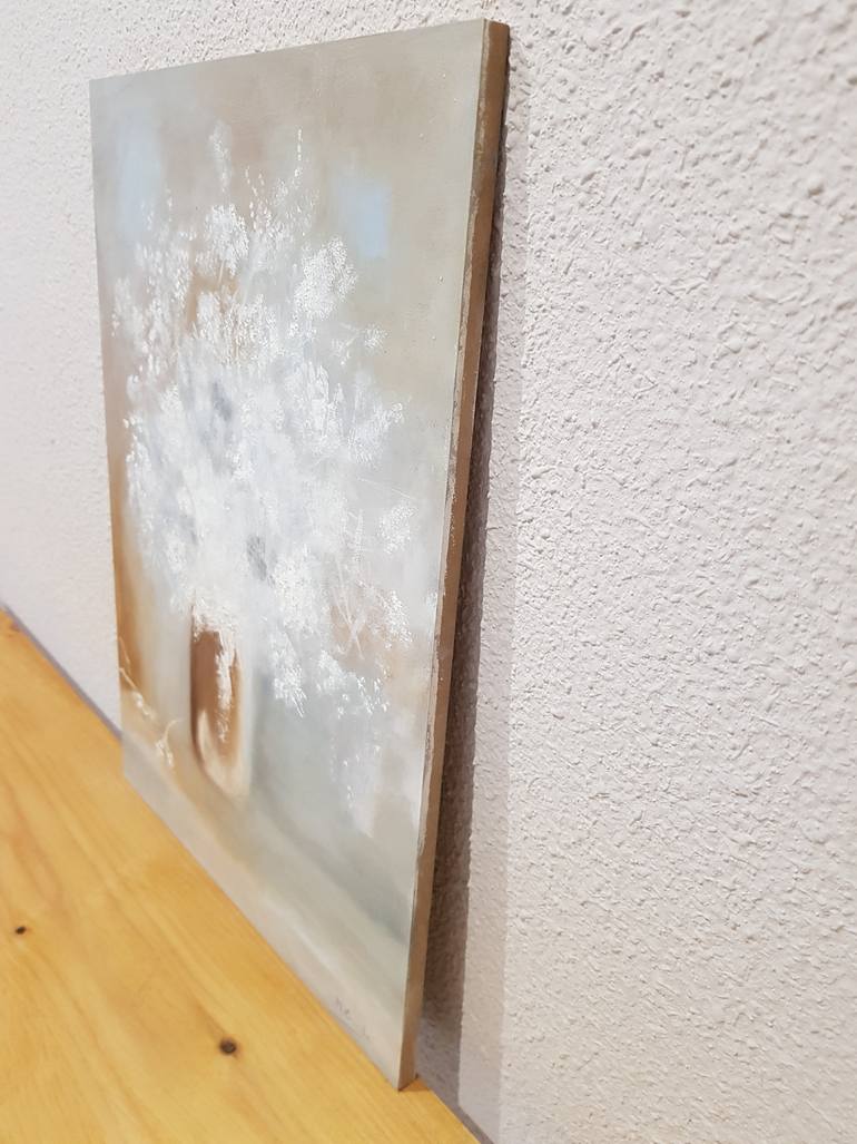 Original Art Deco Floral Painting by Mercedes Gordo