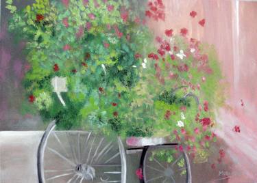 Print of Bicycle Paintings by Mercedes Gordo