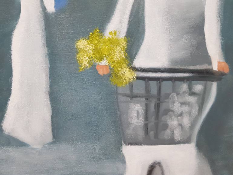 Original Art Deco People Painting by Mercedes Gordo