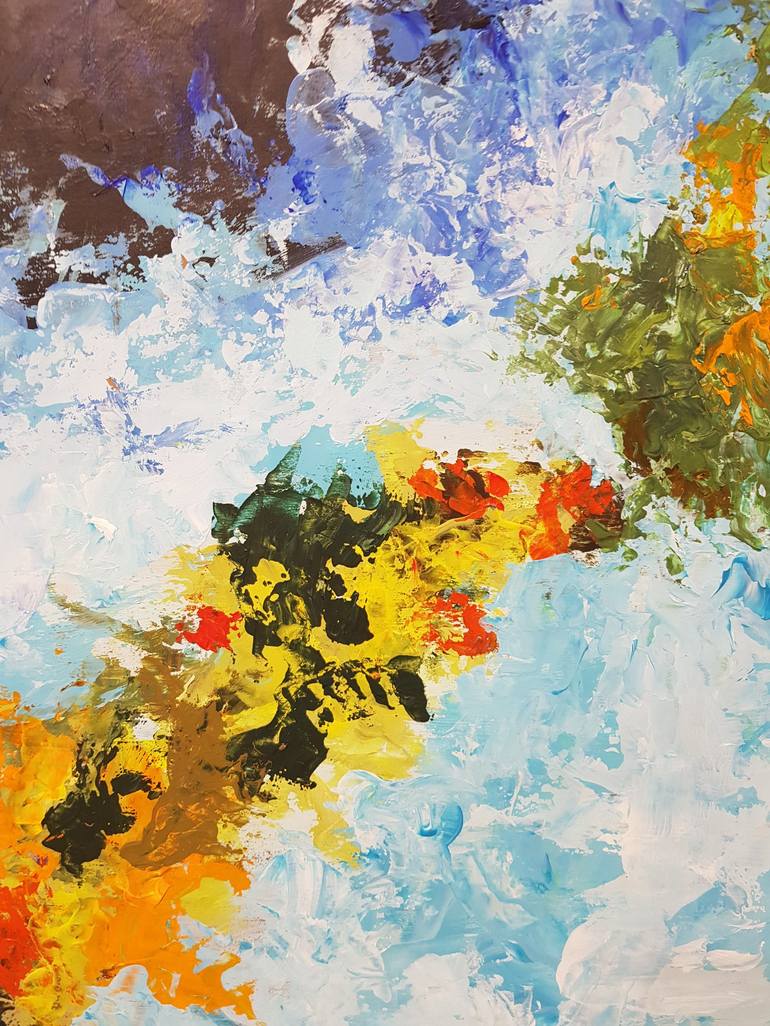 Original Abstract Expressionism Abstract Painting by Mercedes Gordo