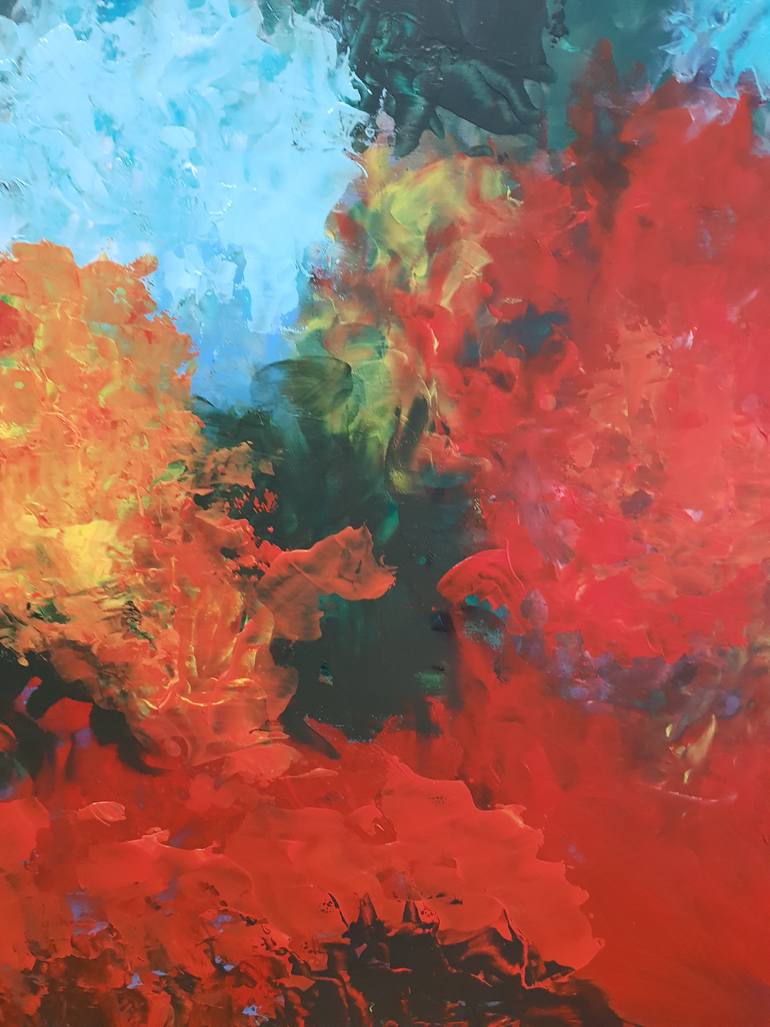 Original Abstract Expressionism Abstract Painting by Mercedes Gordo