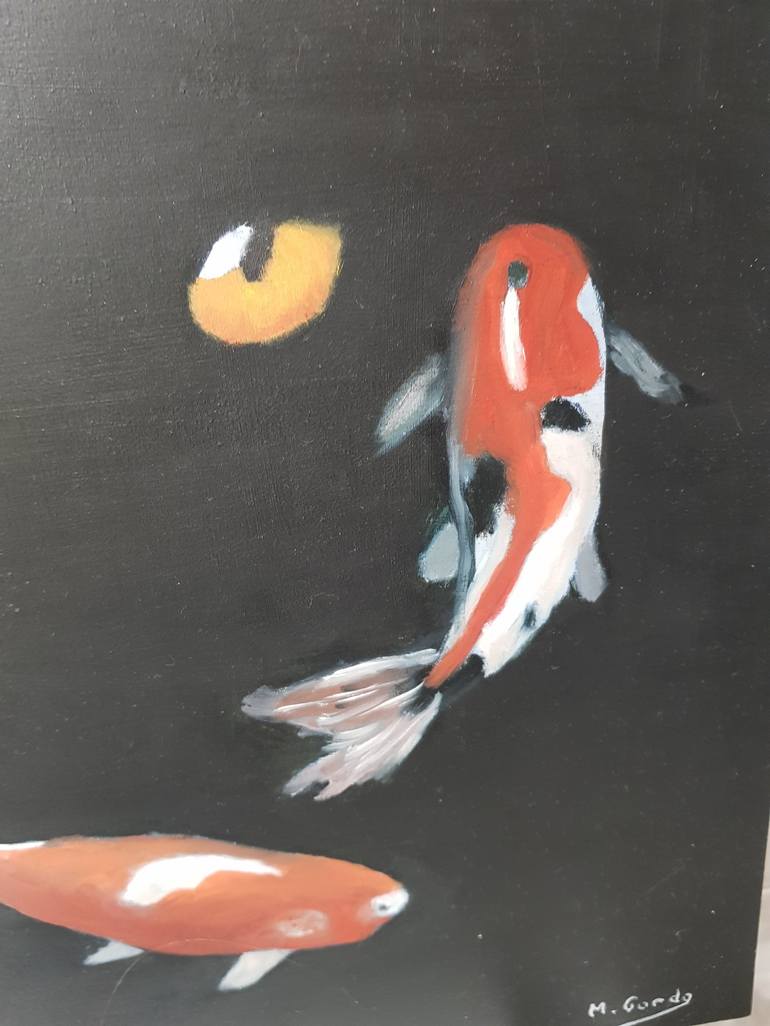 Original Art Deco Animal Painting by Mercedes Gordo