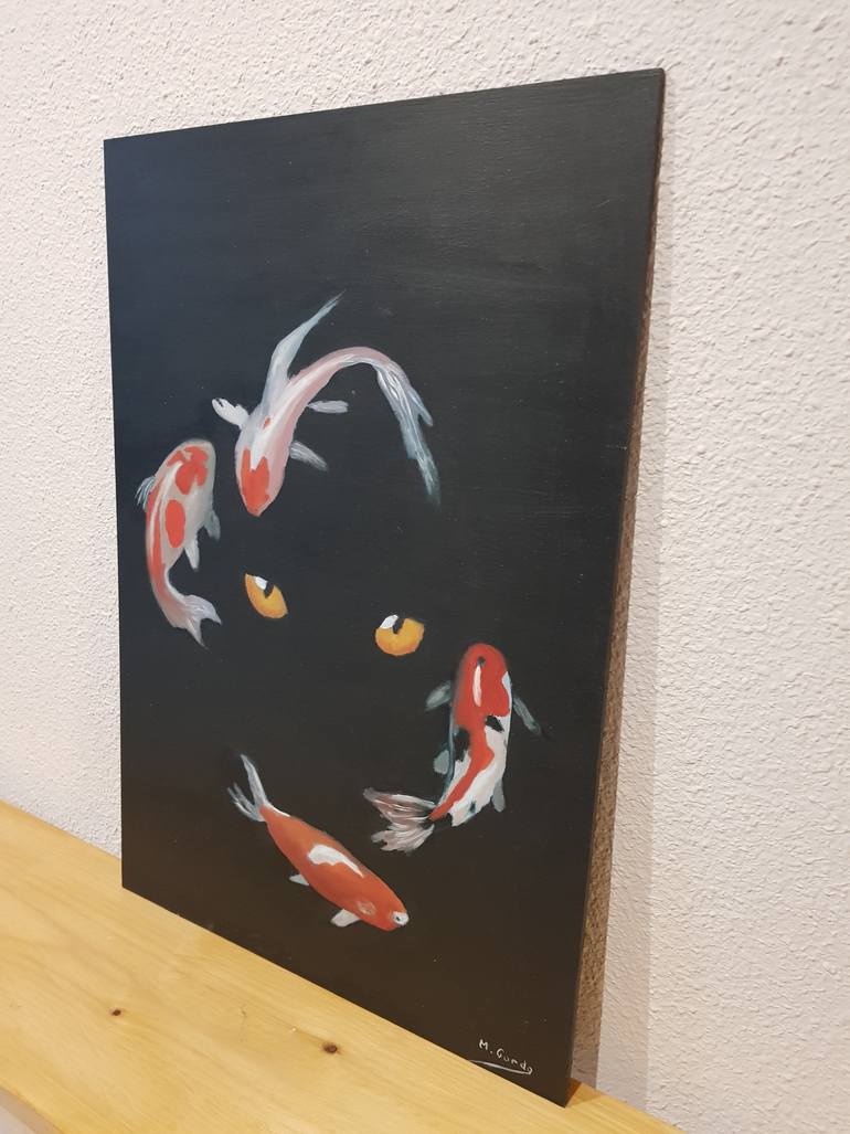 Original Art Deco Animal Painting by Mercedes Gordo