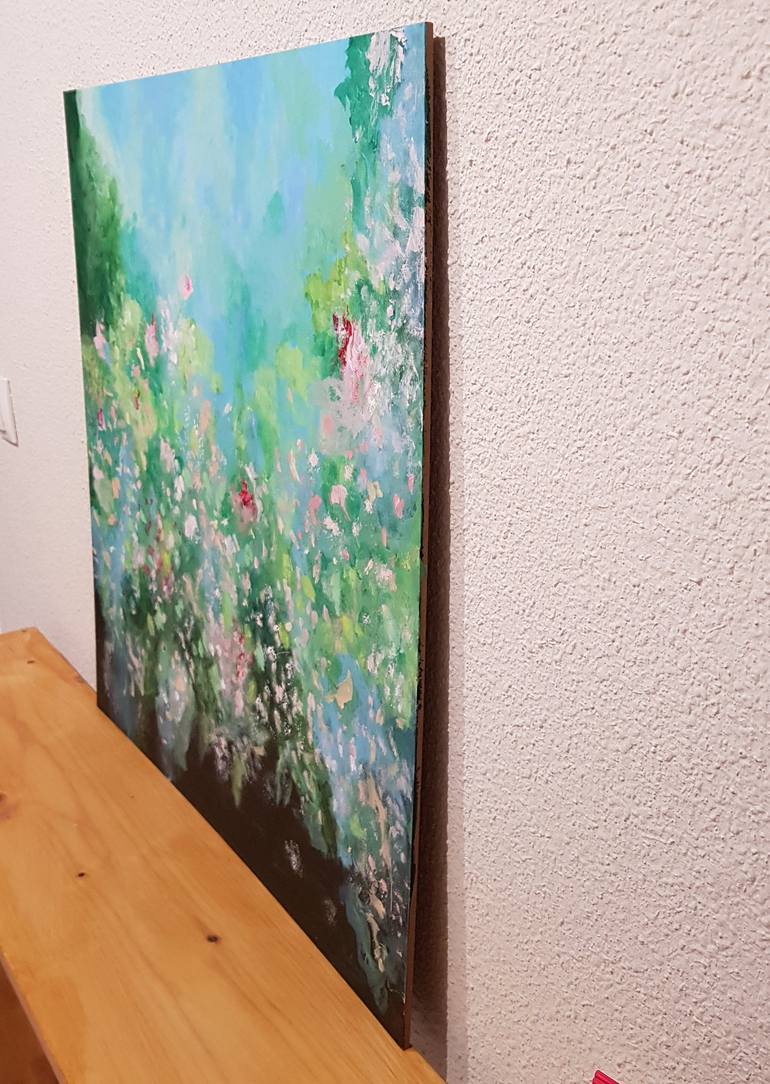 Original Abstract Expressionism Abstract Painting by Mercedes Gordo