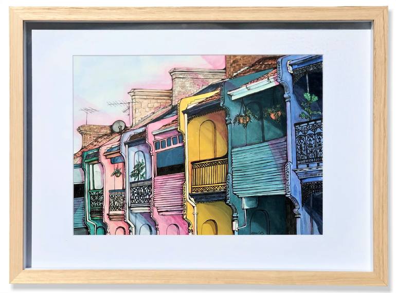 Original Architecture Painting by Sophie Corks