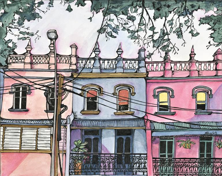 Original Architecture Painting by Sophie Corks