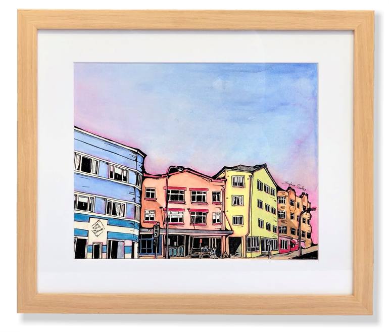 Original Architecture Painting by Sophie Corks