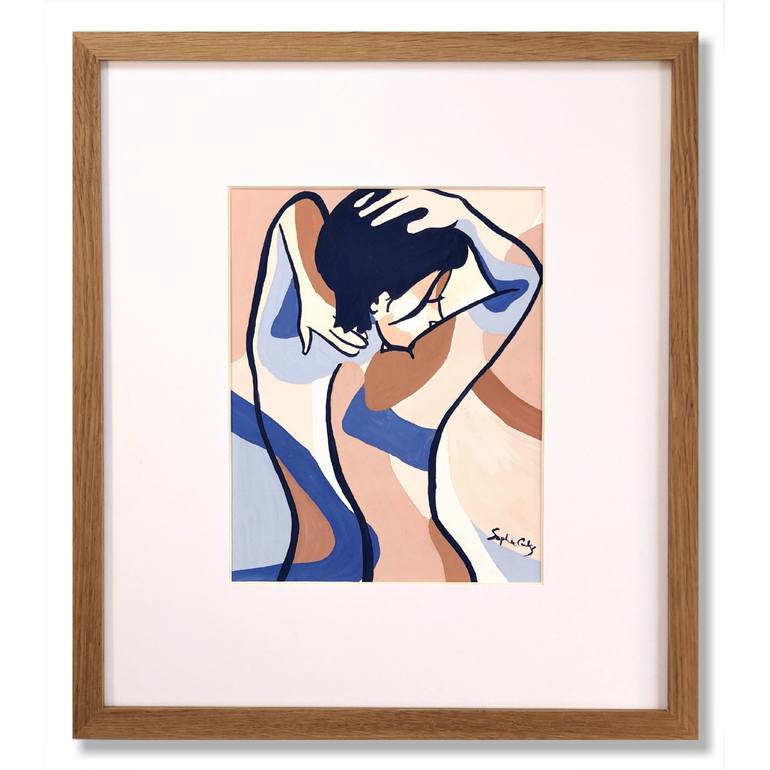 Original Figurative Nude Painting by Sophie Corks