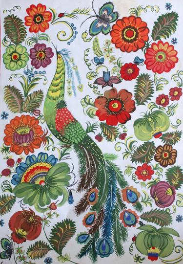 Print of Patterns Paintings by Kateryna Zavadska