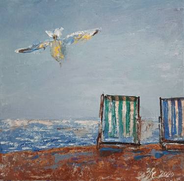 Print of Expressionism Beach Paintings by Kateryna Zavadska
