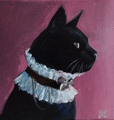 Print of Cats Paintings by Kateryna Zavadska