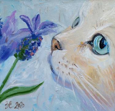 Print of Realism Cats Paintings by Kateryna Zavadska