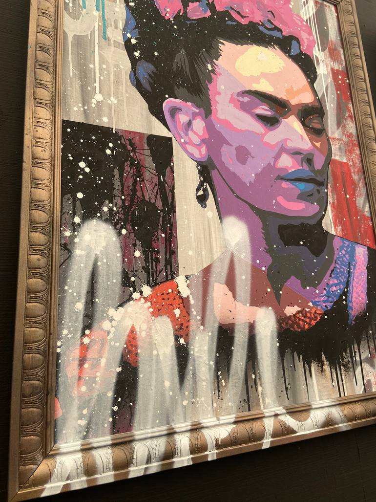 Original Abstract Pop Culture/Celebrity Painting by Gabriel Moskolis