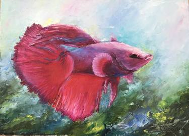 Print of Fish Paintings by Tanya Churey Art