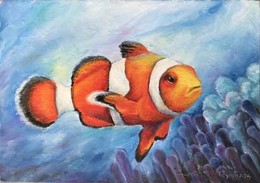 Original Impressionism Fish Paintings by Tanya Churey Art