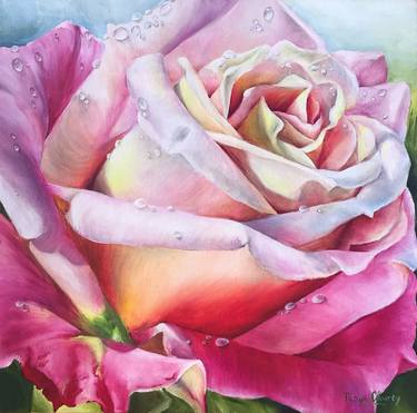 Original Art Deco Floral Paintings by Tanya Churey Art