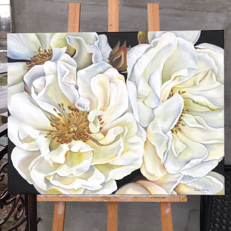 Original Impressionism Floral Painting by Tanya Churey Art