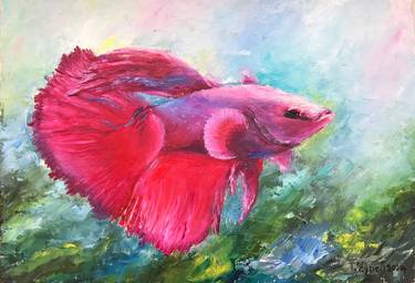 Print of Fish Paintings by Tanya Churey Art