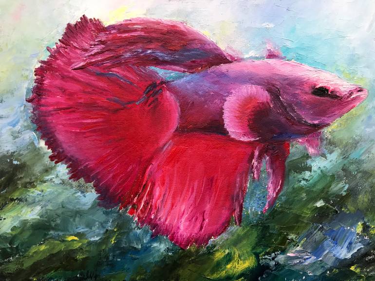 Original Abstract Expressionism Animal Painting by Tanya Churey Art