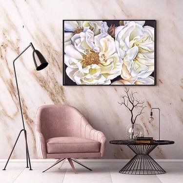 Original Art Deco Floral Paintings by Tanya Churey Art