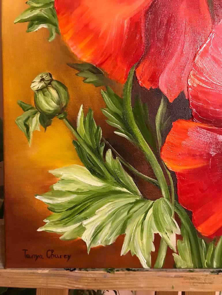 Original Floral Painting by Tanya Churey Art