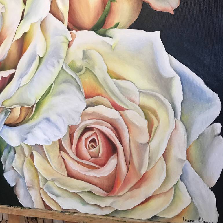 Original Impressionism Floral Painting by Tanya Churey Art